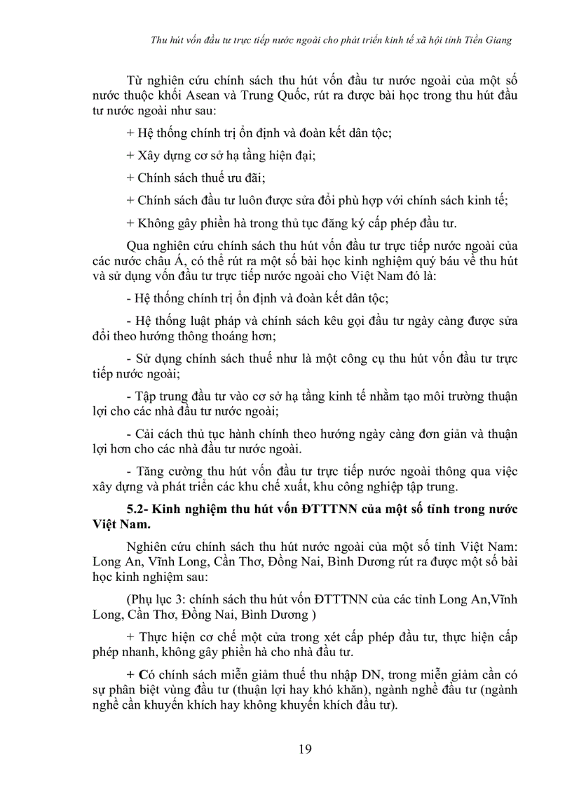 image for page Thu hút vốn đầu tư trực tiếp nước ngoài cho phát triển kinh tế xã hội cho tỉnh Tiền Giang