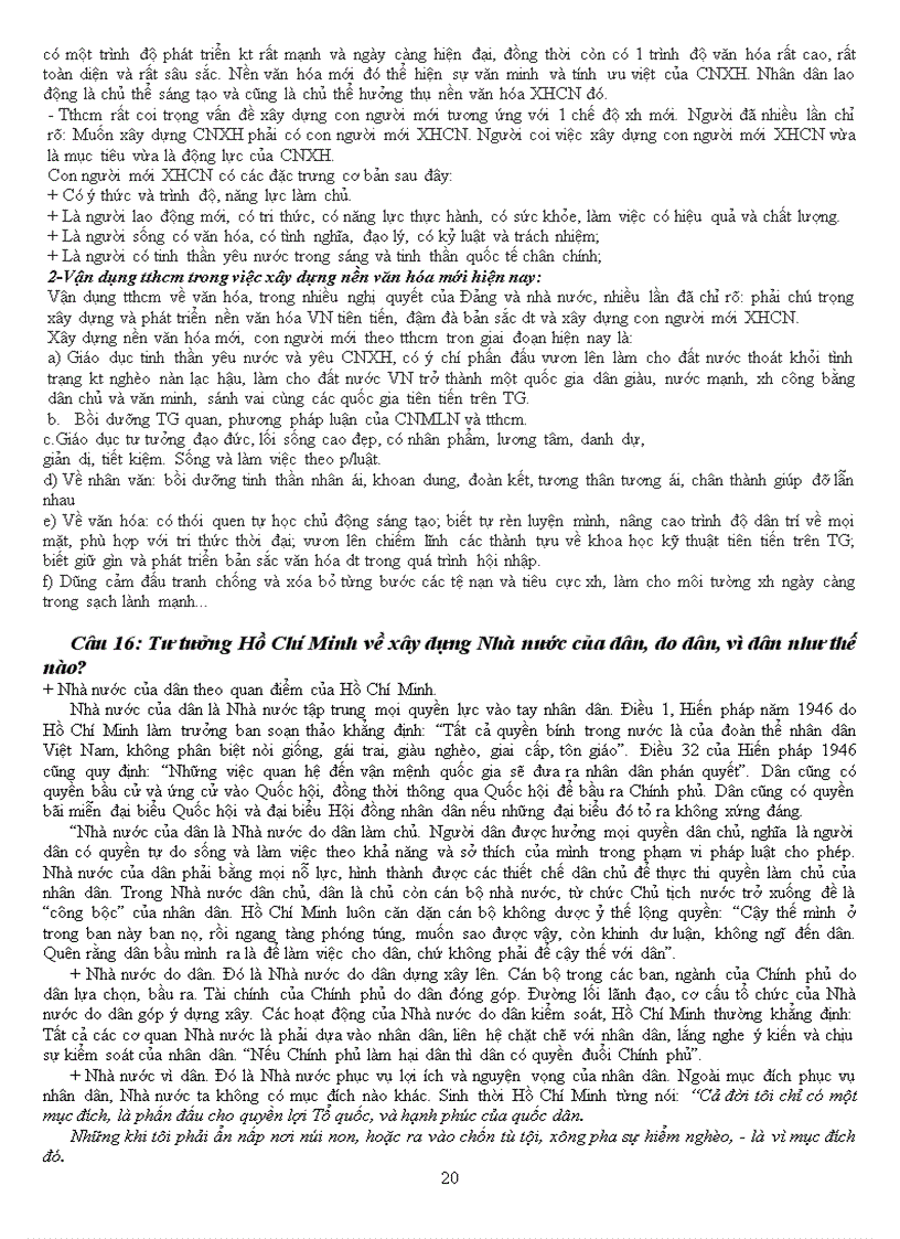 image for page 16 câu hỏi và đáp án ôn thi môn tư tưởng HCM