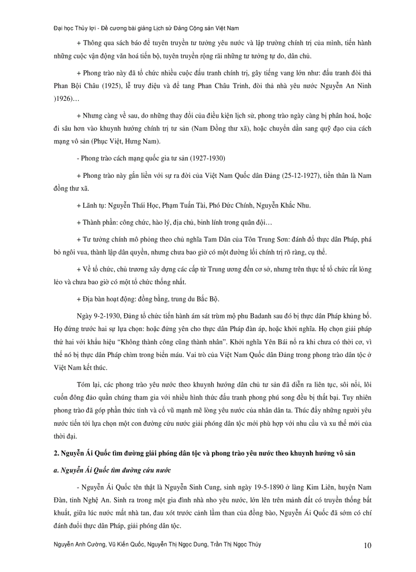 image for page Bài giảng lịch sử đảng cộng sản việt nam