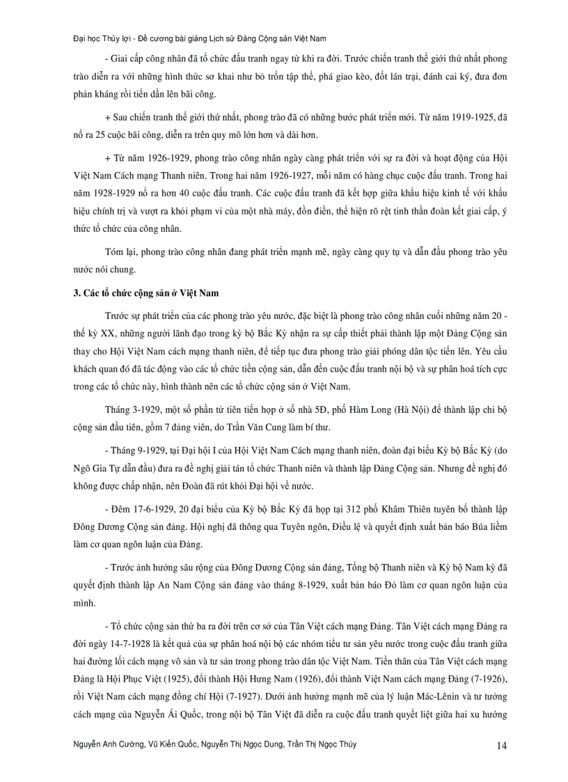 image for page Bài giảng lịch sử đảng cộng sản việt nam