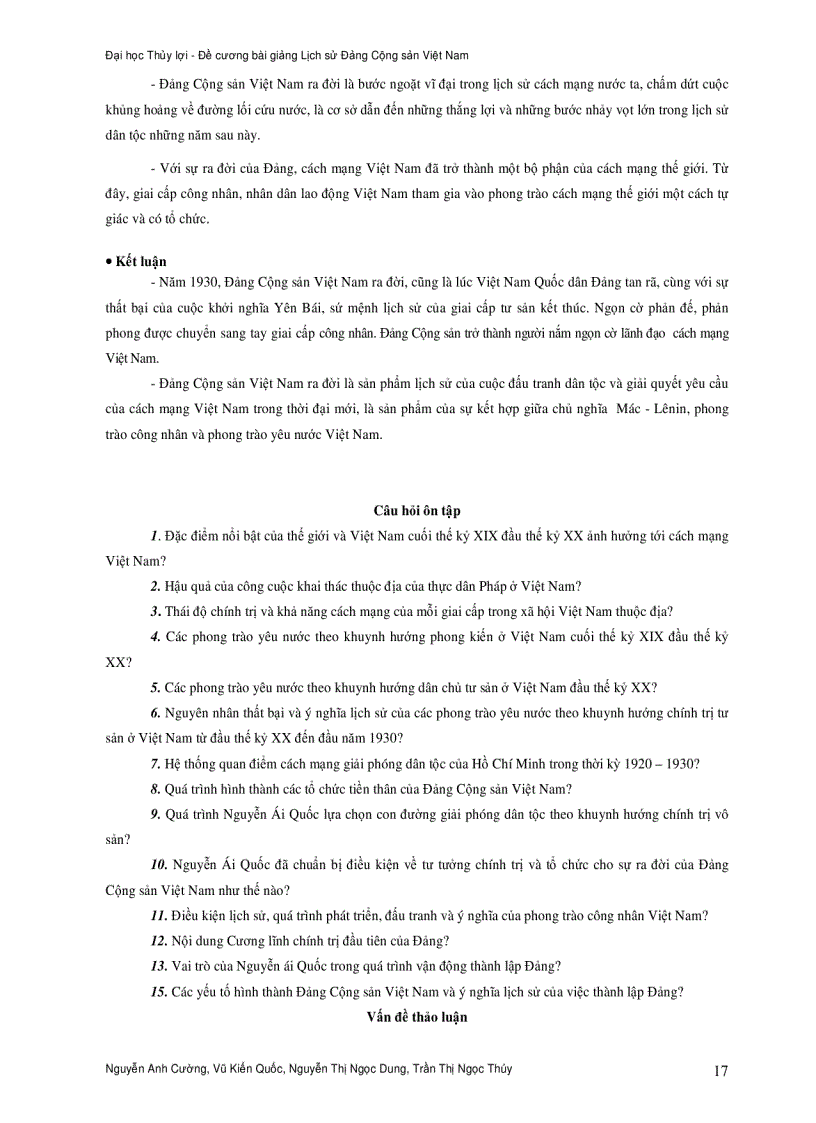 image for page Bài giảng lịch sử đảng cộng sản việt nam