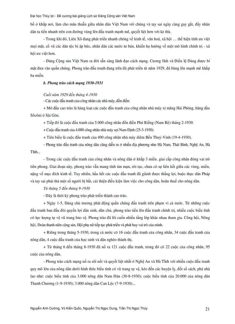 image for page Bài giảng lịch sử đảng cộng sản việt nam