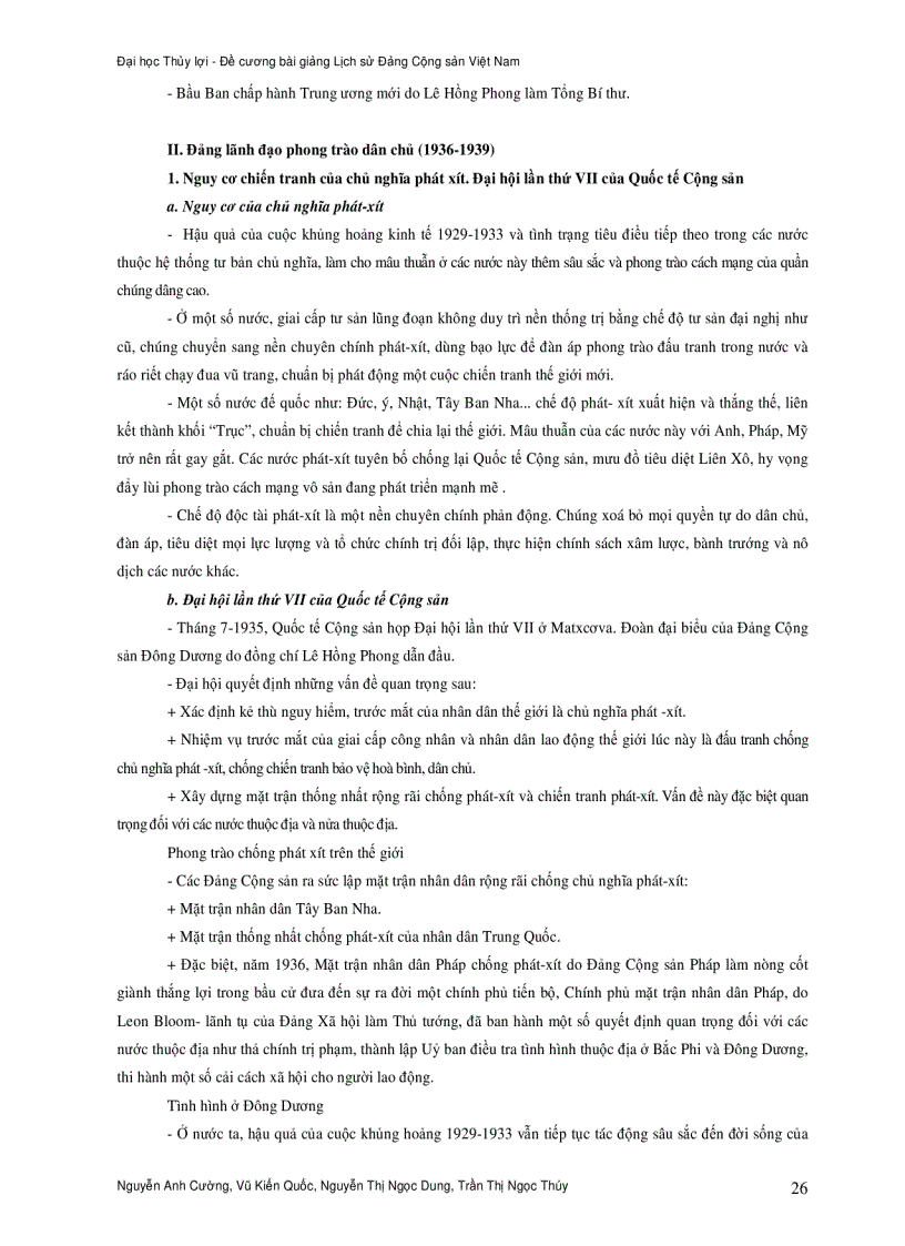 image for page Bài giảng lịch sử đảng cộng sản việt nam