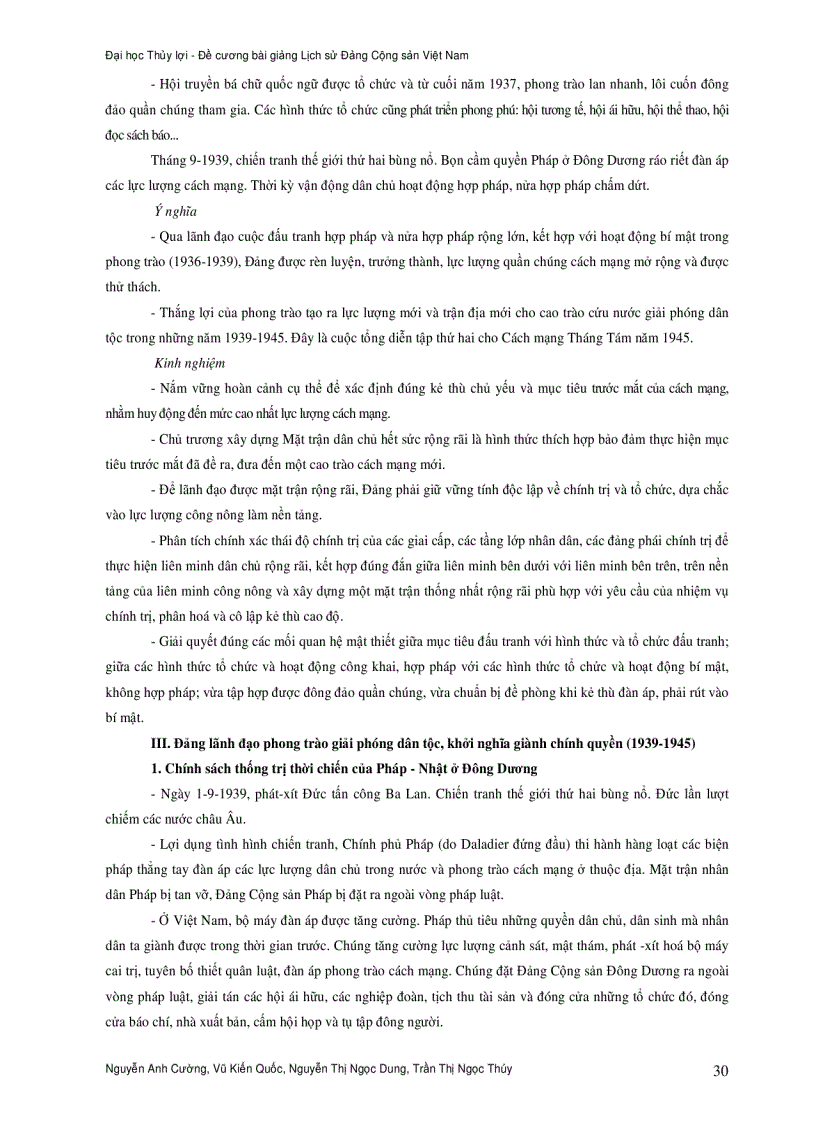 image for page Bài giảng lịch sử đảng cộng sản việt nam