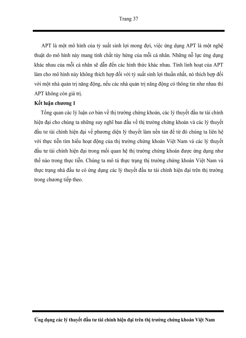 image for page Ưng du ng ca c ly thuyê t đâ u tư ta i chi nh hiê n đa i trên thi trươ ng chư ng khoa n Viê t Nam