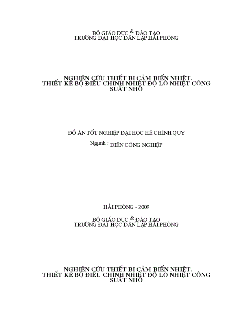 image for page Nghiên cứu thiết bị cảm biến nhiệt Thiết kế bộ điều chỉnh nhiệt độ lò nhiệt công suất nhỏ