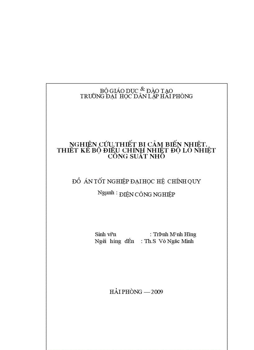 image for page Nghiên cứu thiết bị cảm biến nhiệt Thiết kế bộ điều chỉnh nhiệt độ lò nhiệt công suất nhỏ