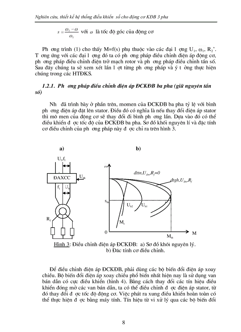 Nghiên cứu thiết kế hệ thống điều khiển số cho động cơ KĐB 3 pha