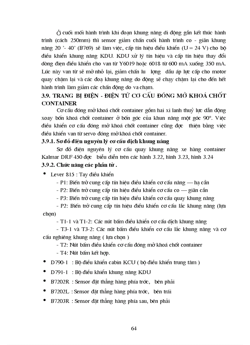 image for page Phân tích hệ thống điều khiển xe cẩu container kalmar