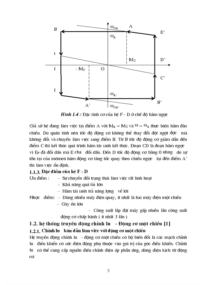 image for page Phân tích một số hệ truyền động điện một chiều ứng dụng trong công nghiệp Đi sâu nghiên cứu xác định vùng điều chỉnh hệ số P I D của các bộ điều khiển