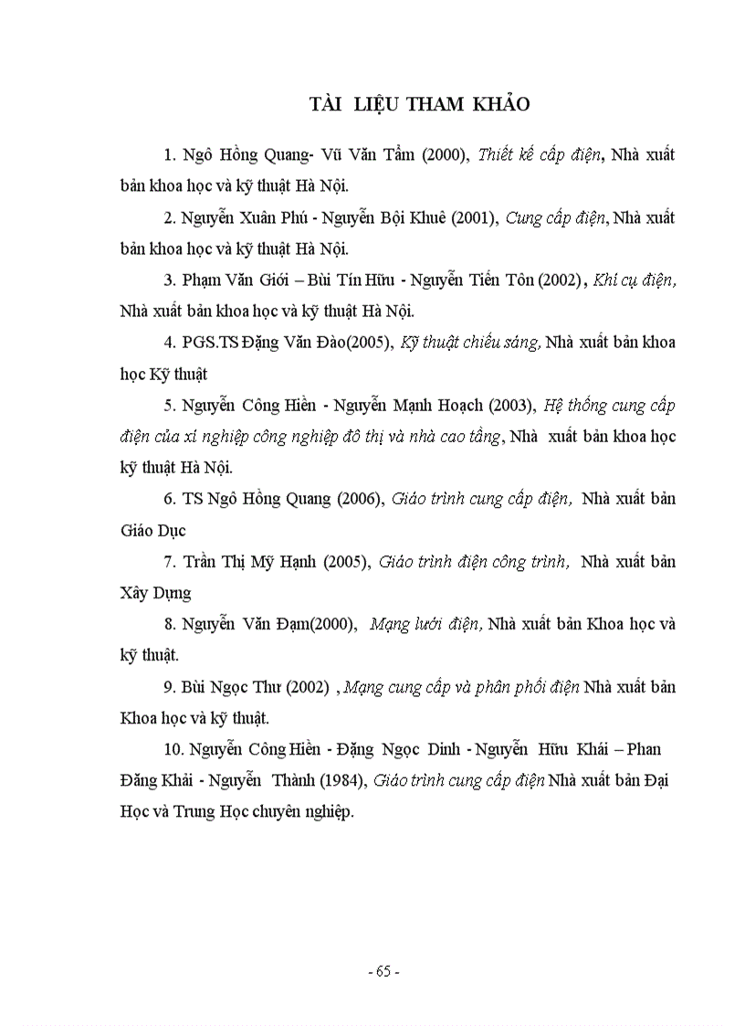 image for page Thiết kế cung cấp điện cho phân xưởng sửa chữa cơ khí