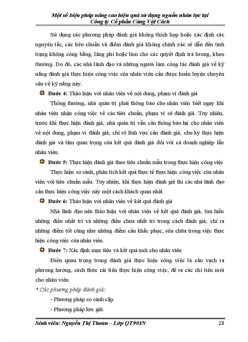 image for page Một số biện pháp nâng cao hiệu quả sử dụng nguồn nhân lực tại Công ty Cổ phần Cảng Vật Cách