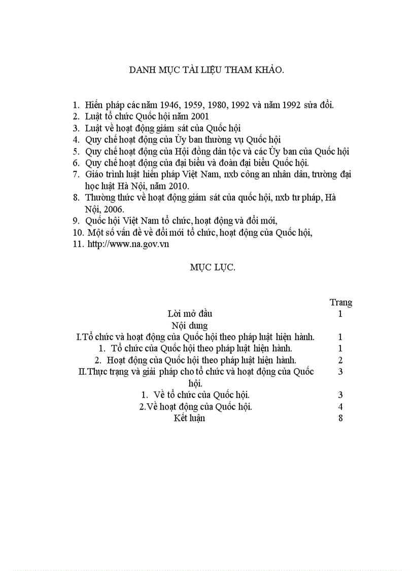 image for page Bài học kỳ hiến Pháp K36 Tổ chức và hoạt động của Quốc hội theo pháp luật hiện hành