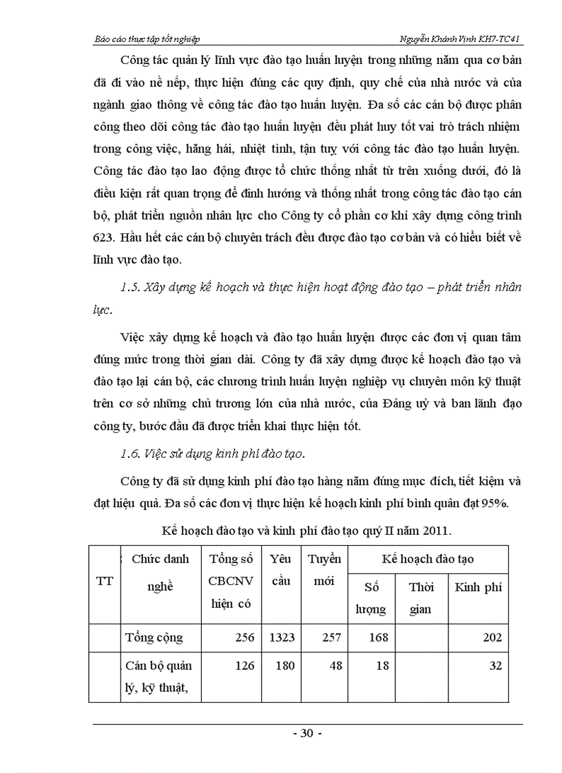 image for page Công tác đào tạo và phát triển nguồn nhân lực của công ty cổ phần cơ khó xây dựng cơ khó xây dựng công trình 623