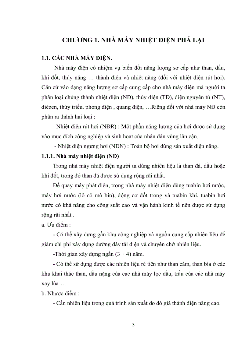 image for page Tổng quan về nhà máy nhiệt điện Đi sâu nghiên cứu về quá trình chuyển đổi chế độ làm việc của máy phát