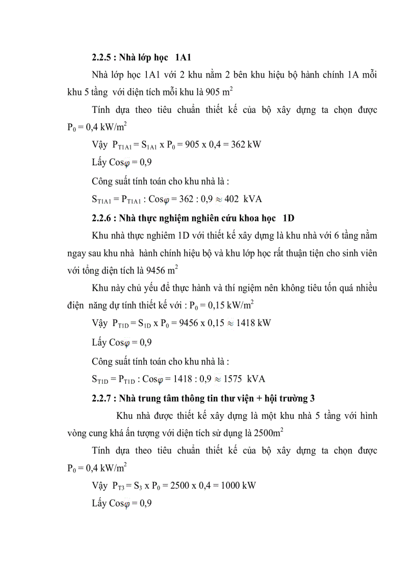 image for page Thiết kế cung cấp điện cho cở sở 2 trường Đại Học Dân Lập Hải Phòng