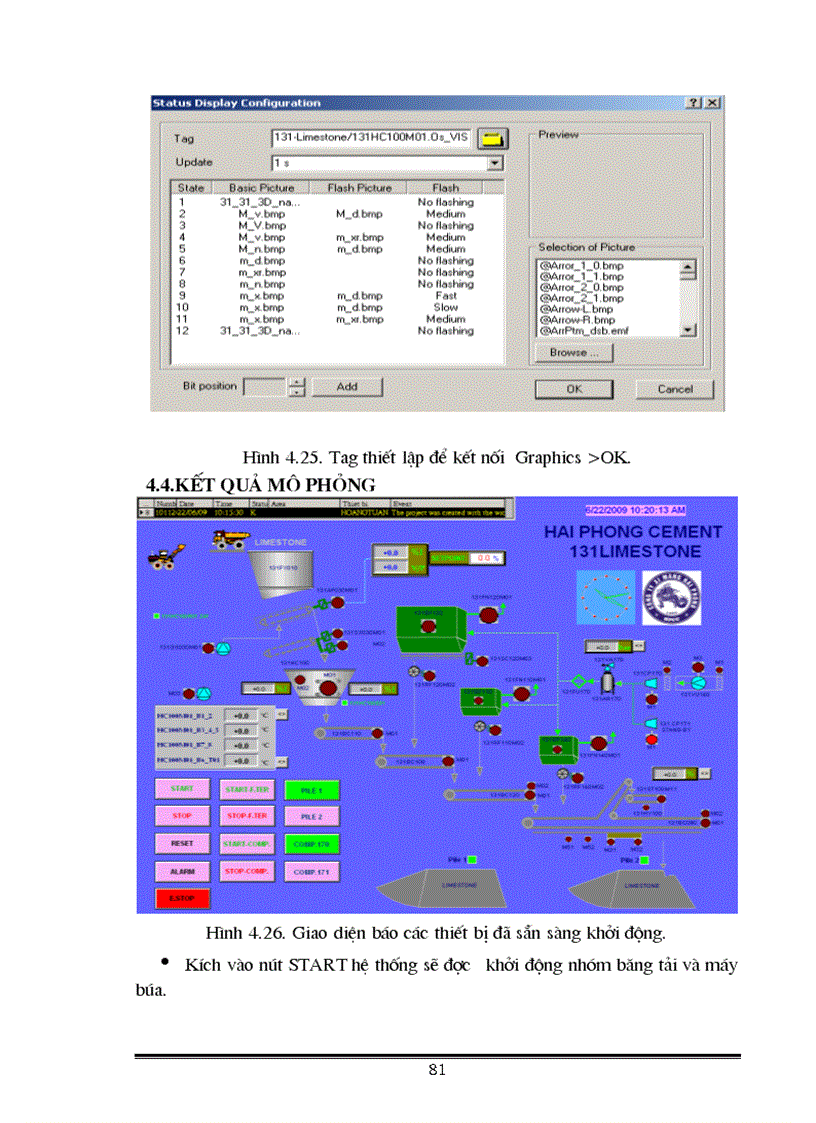 image for page Hiết kế giao diện kết nối giữa WinCC Step7 trong công đoạn đập đá vôi nhà máy XMHP mới