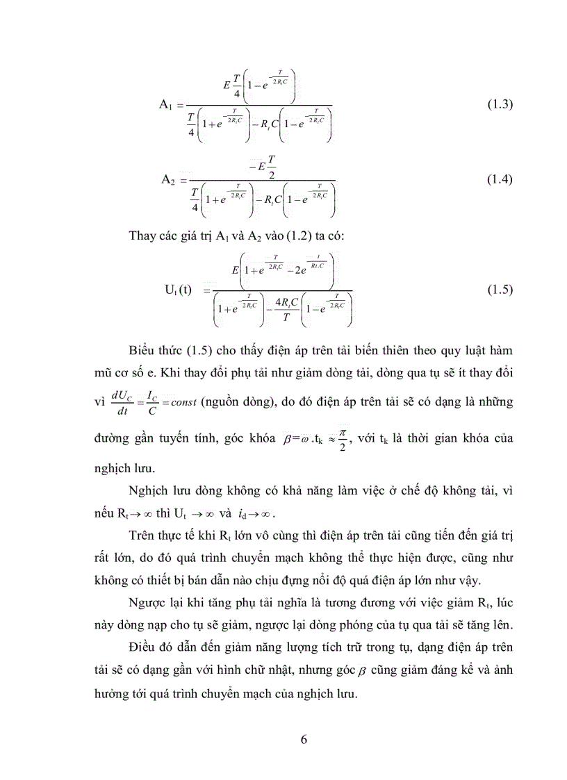 Xây dựng hệ thống biến đổi DC AC đốt đèn trong trường hợp mất điện lưới Thông số UDC 6V UAC 220V f 50Hz