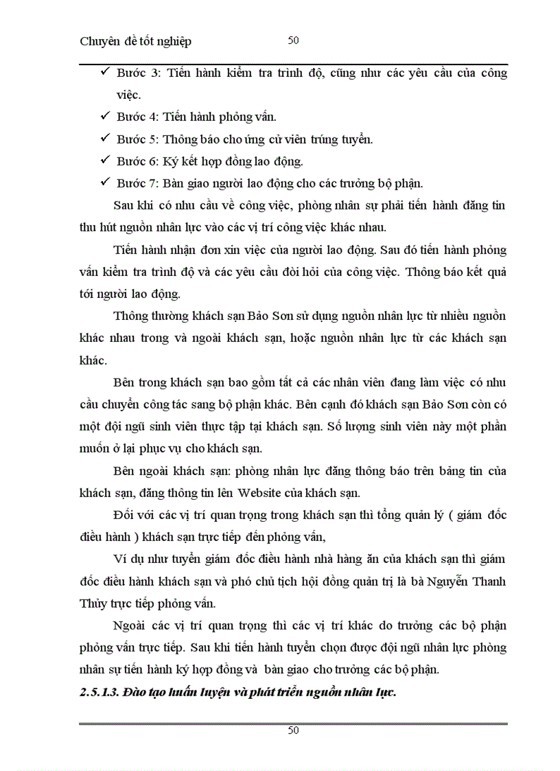 image for page Hoàn thiện công tác quản trị nhân lực trong nhà hàng khách sạn Bảo Sơn