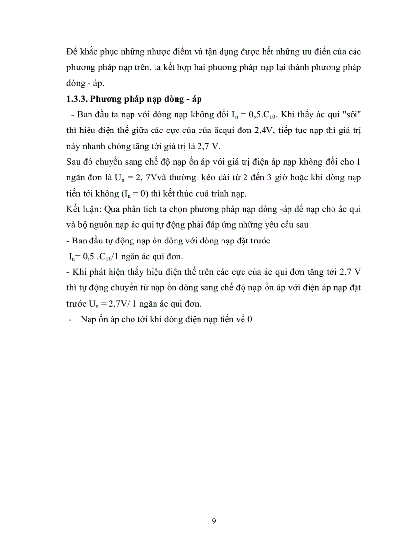 image for page Thiết kế bộ nạp ác qui tự động ổn dòng và ổn áp cho ắc quy có Udm 12V dung lượng 50Ah