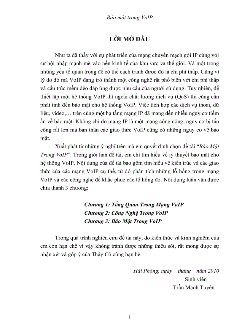 image for page Bảo Mật Trong VoIP