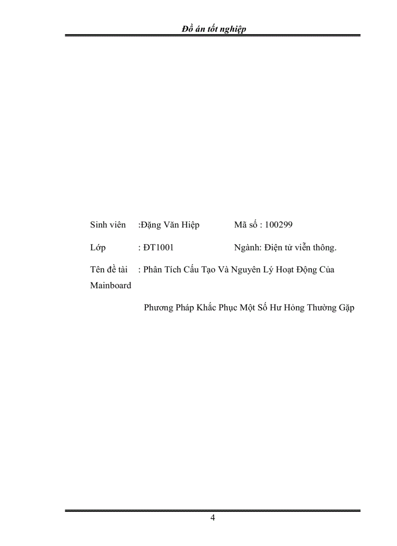 image for page Phân tích cấu tạo và nguyên lý hoạt động của Mainboard và phương pháp khắc phục một số hư hỏng