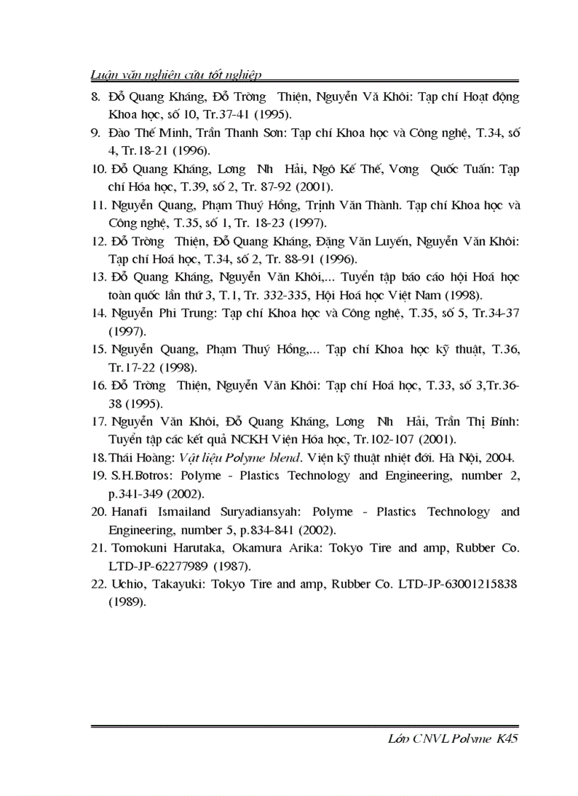 image for page Biến tính cao su thiên nhiên và polyme blend trên cơ sở cao su thiên nhiên bằng dầu đậu nành