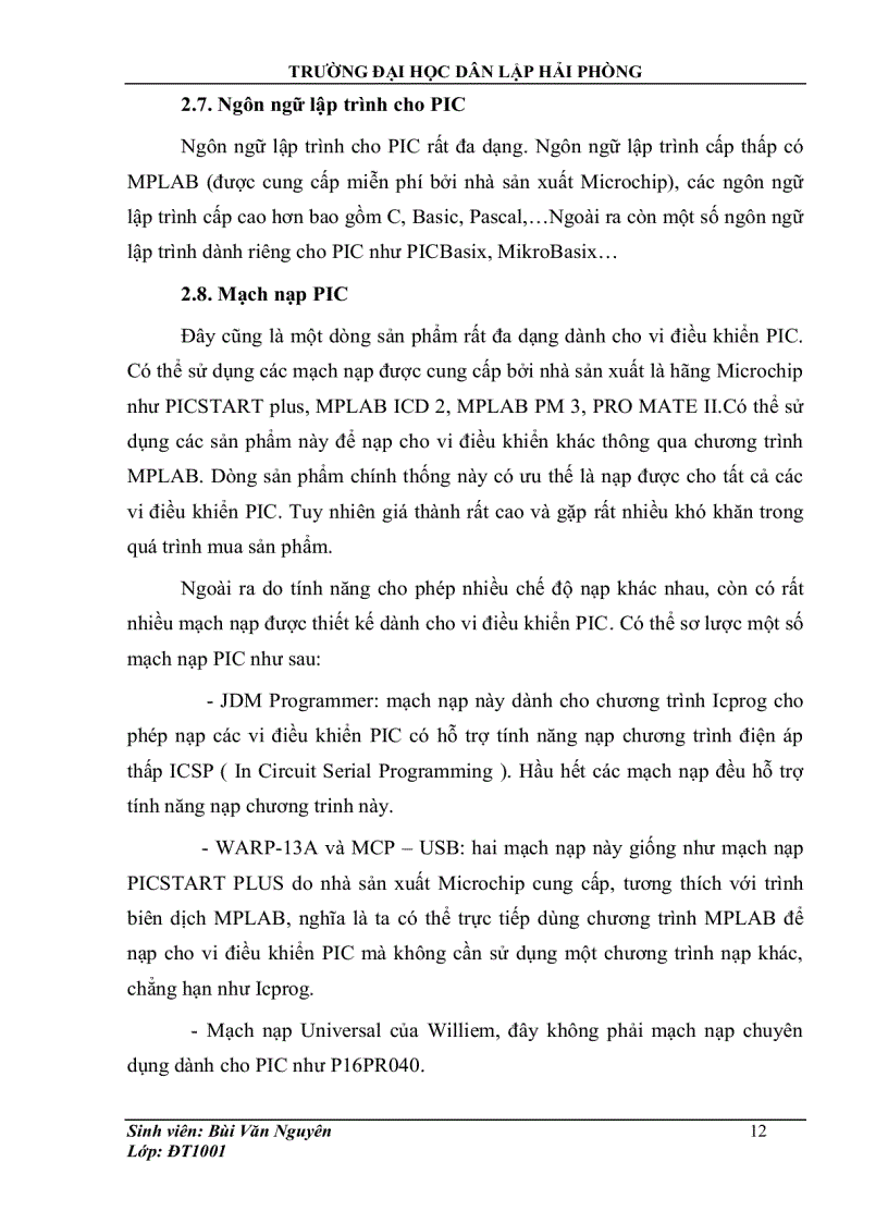 image for page Thiết kế hệ thống giao tiếp I2C giữa hai vi điều khiển PIC