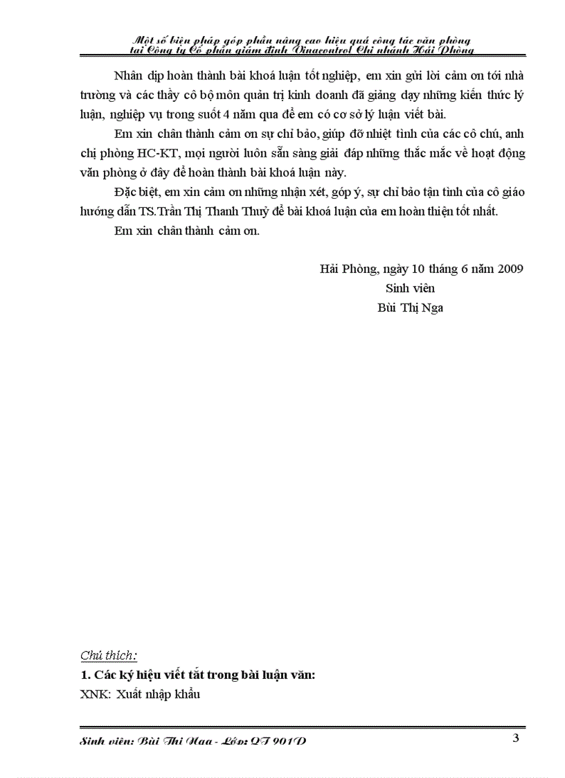 image for page Một số biện pháp góp phần nâng cao hiệu quả công tác văn phòng tại Công ty Cổ phần giám định Vinacontrol Chi nhánh Hải Phòng