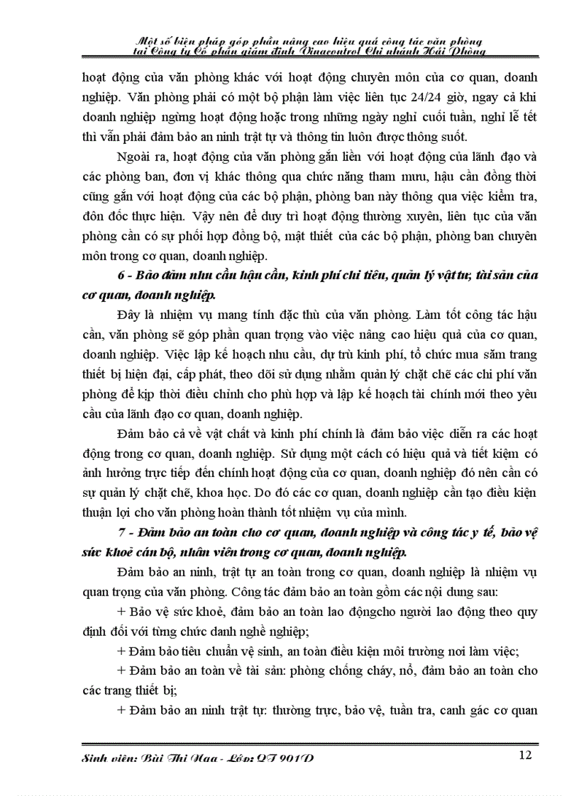 image for page Một số biện pháp góp phần nâng cao hiệu quả công tác văn phòng tại Công ty Cổ phần giám định Vinacontrol Chi nhánh Hải Phòng