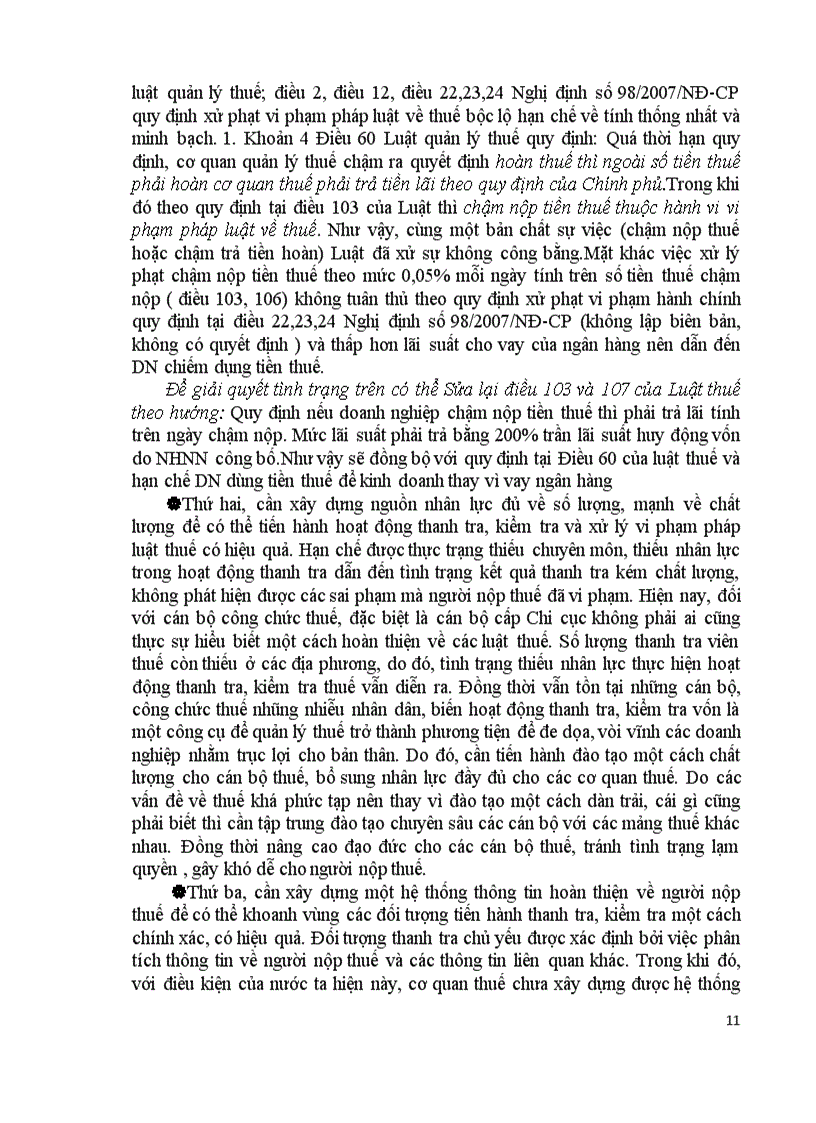 image for page Vấn đề thanh tra kiểm tra và xử lý vi phạm pháp luật thuế thực trạng và những vấn đề cần hoàn thiện ở Việt Nam hiện nay
