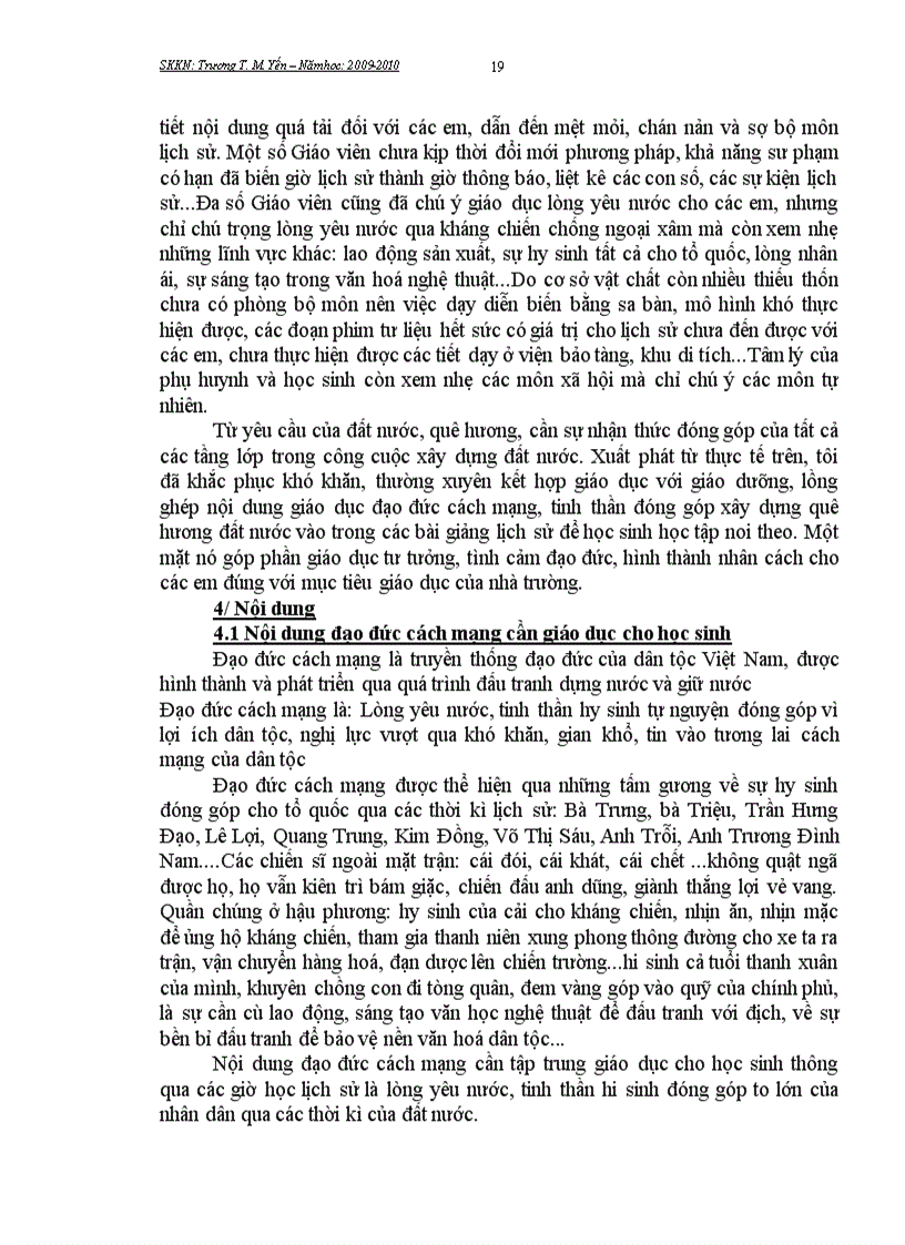 image for page Giáo dục đạo đức cách mạng tinh thần đóng góp xây dựng quê hương đất nước cho học sinh thông qua bài học lịch sử