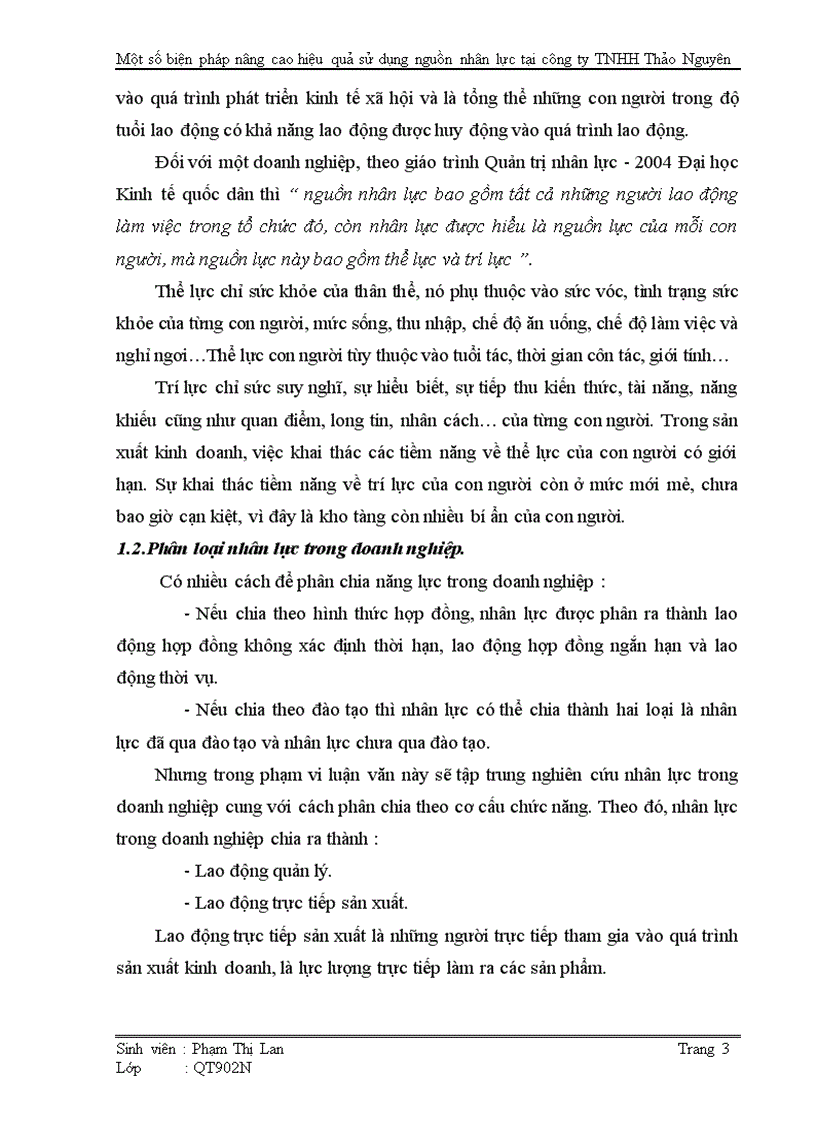 image for page Một số biện pháp nâng cao hiệu quả sử dụng nguồn nhân lực tại công ty TNHH Thảo Nguyên