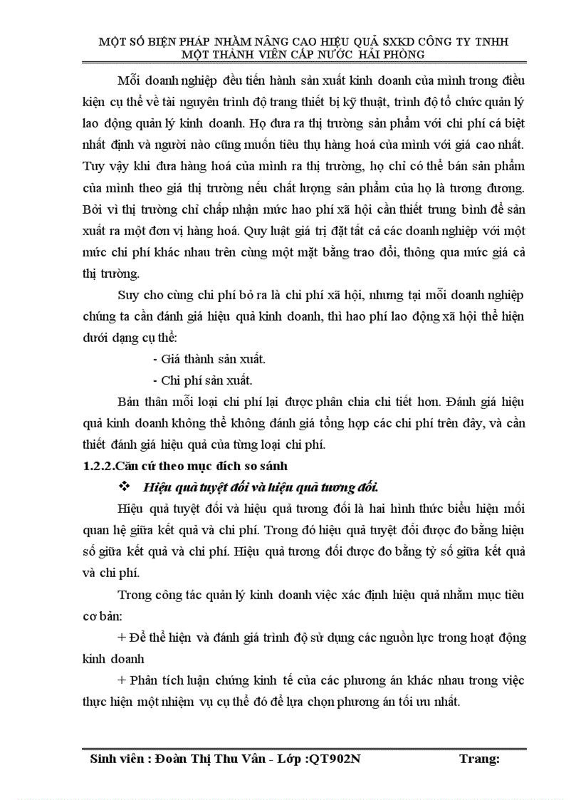 image for page Một số biện pháp nhằm nâng cao hiệu quả sản xuất kinh doanh tại công ty TNHH một thành viên Cấp Nước Hải Phòng