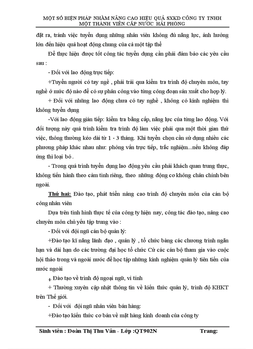 image for page Một số biện pháp nhằm nâng cao hiệu quả sản xuất kinh doanh tại công ty TNHH một thành viên Cấp Nước Hải Phòng