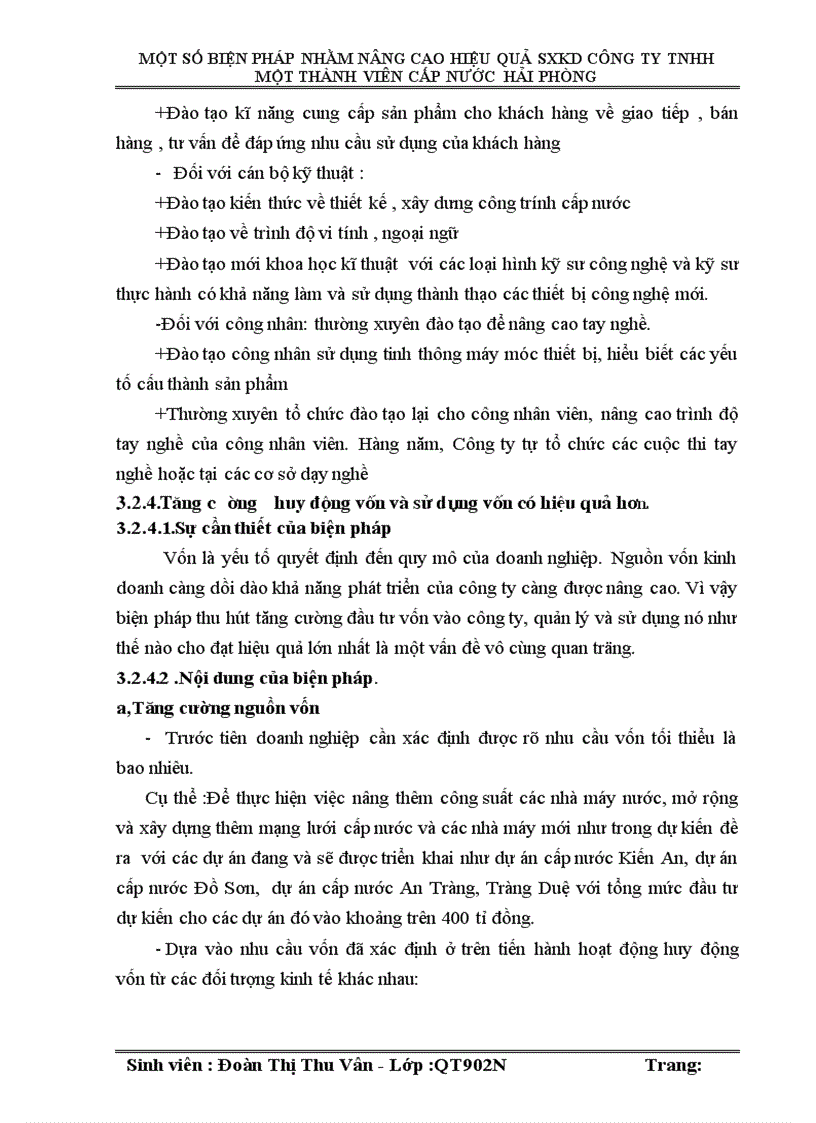 image for page Một số biện pháp nhằm nâng cao hiệu quả sản xuất kinh doanh tại công ty TNHH một thành viên Cấp Nước Hải Phòng