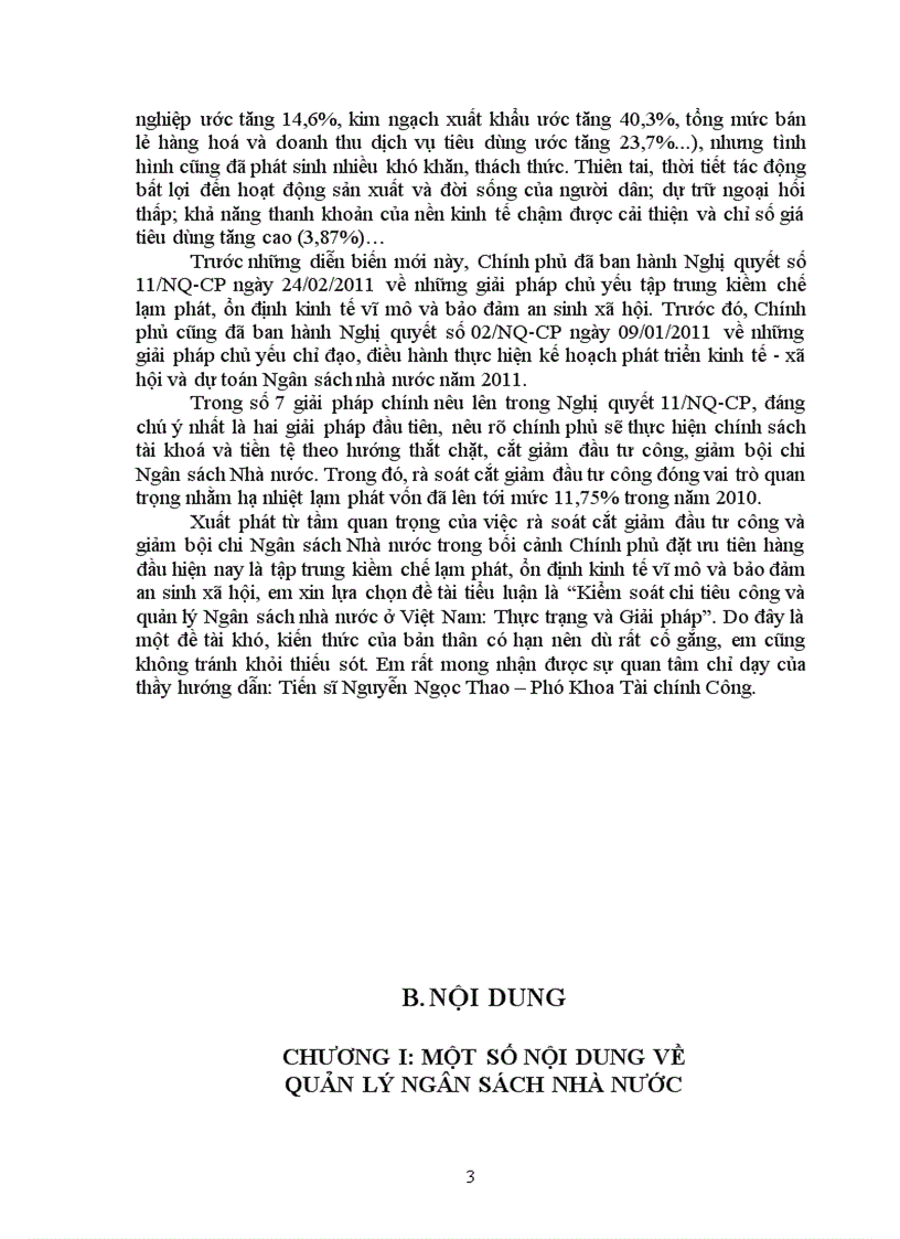 image for page Tiểu luận tài chính công Kiểm soát chi tiêu công và quản lý Ngân sách Nhà nước ở Việt Nam Thực trạng và giải pháp