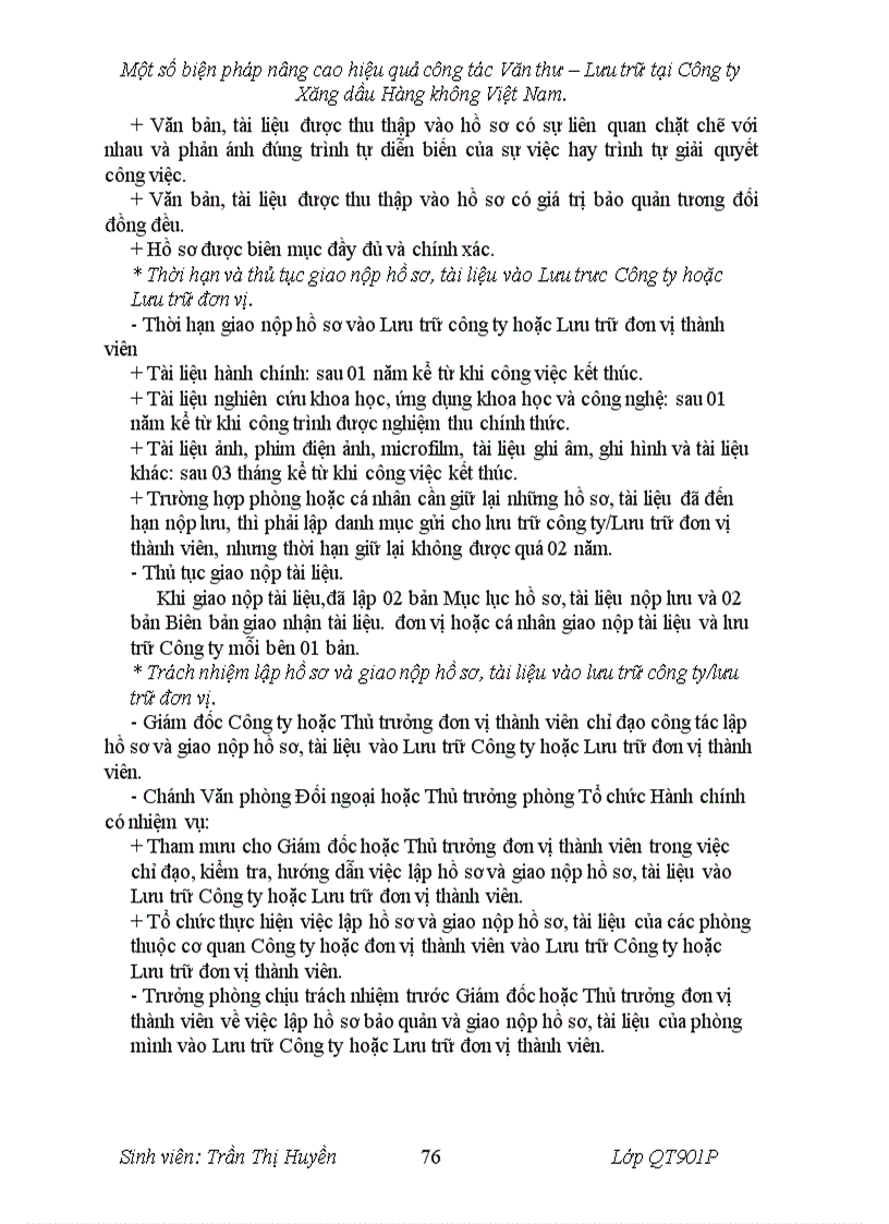 image for page Một số biện pháp nhằm nâng cao hiệu quả công tác Văn thư Lưu trữ tại Công ty Xăng dầu Hàng không Việt Nam