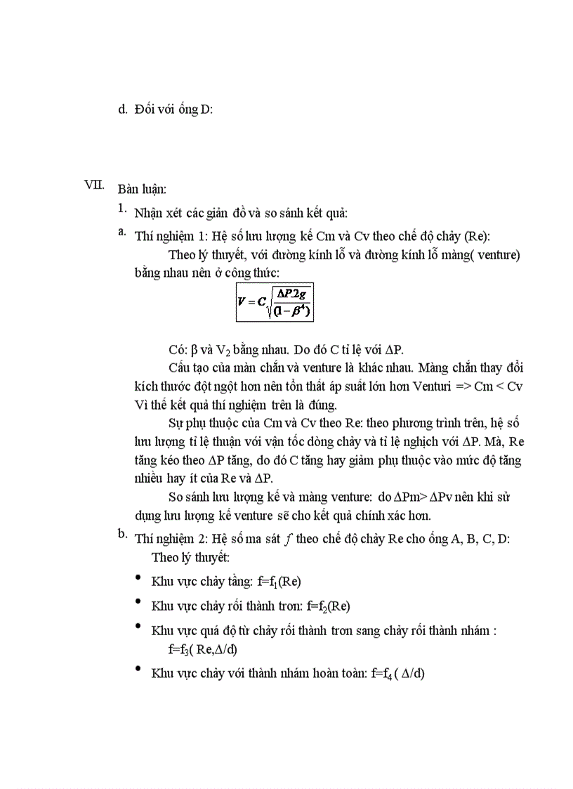 image for page Kết quả thí nghiệm Mạch Lưu Chất