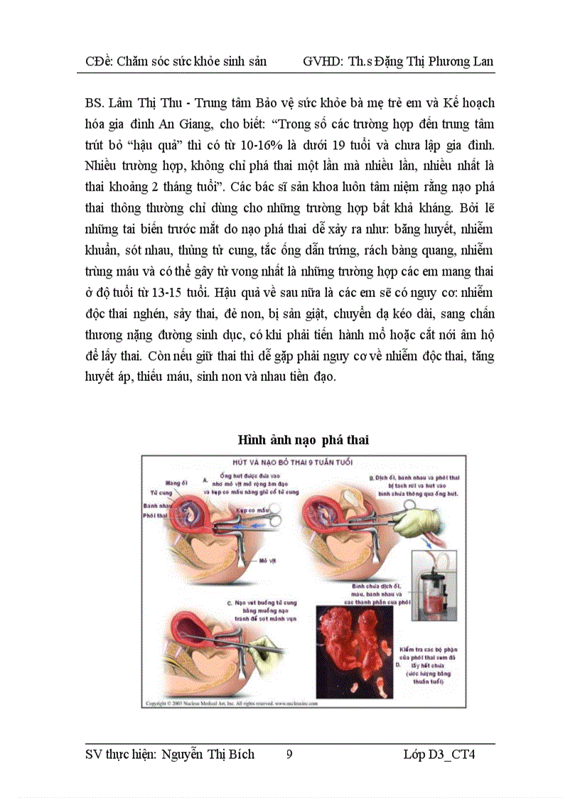 image for page Ảnh hưởng của việc nạo phá thai tới sức khỏe sinh sản tuổi vị thành niên ở Việt Nam