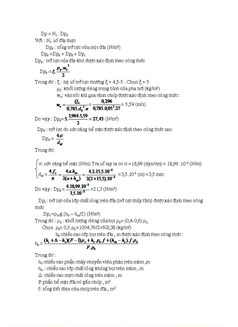 image for page Chưng cất aceton và nước thiết bị mâm chóp25