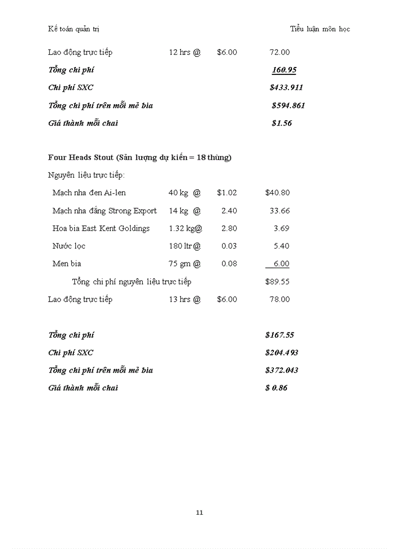 image for page TIỂU LUẬN MÔN HỌC KẾ TOÁN QUẢN TRỊ trường đại học ngoại thương