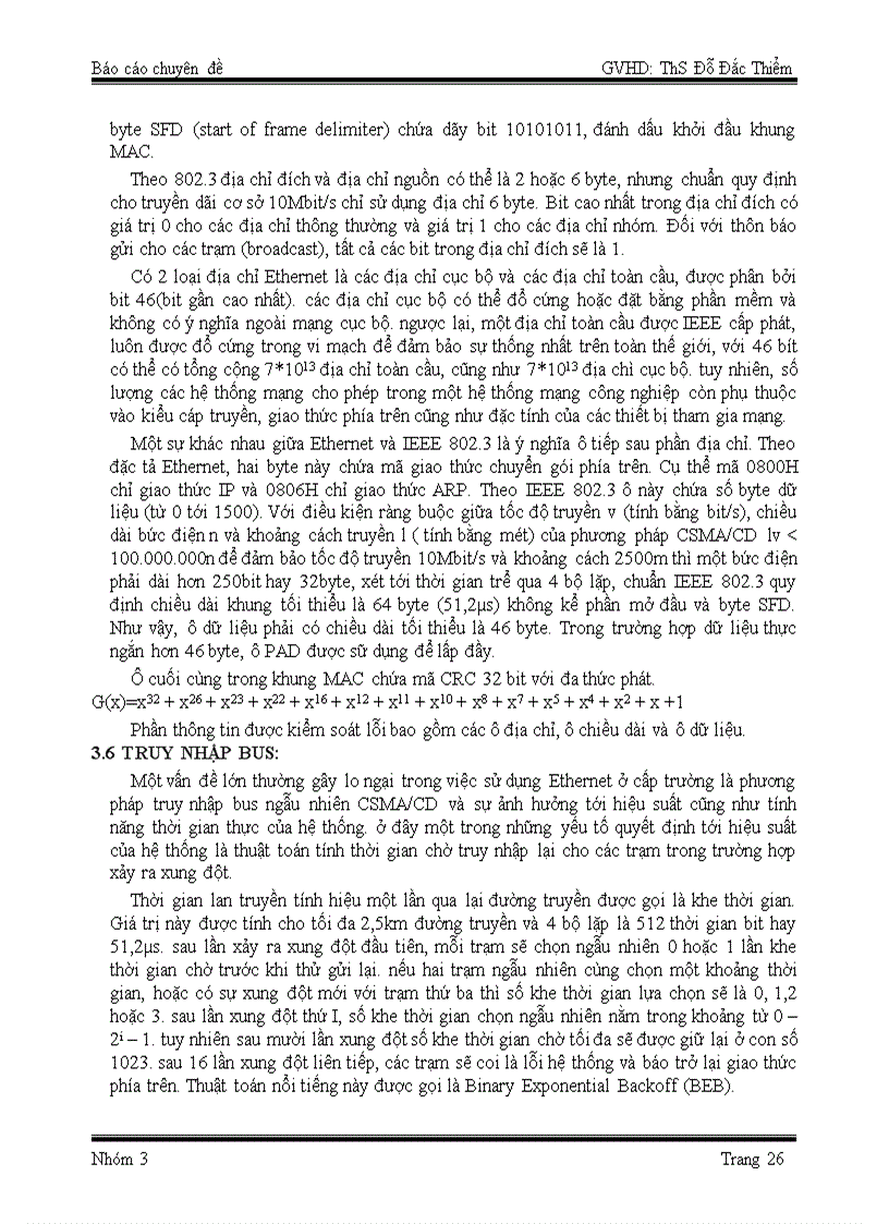 image for page Ethernet foundation filedbus và kiến trúc giao thức TCP IP