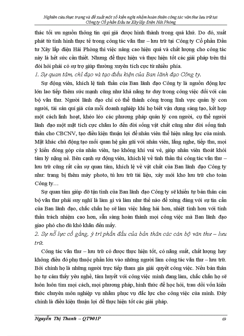 image for page Nghiên cứu thực trạng và đề xuất một số kiến nghị nhằm hoàn thiện công tác văn thư lưu trữ tại Công ty Đầu tư Xây lắp điện Hải Phòng