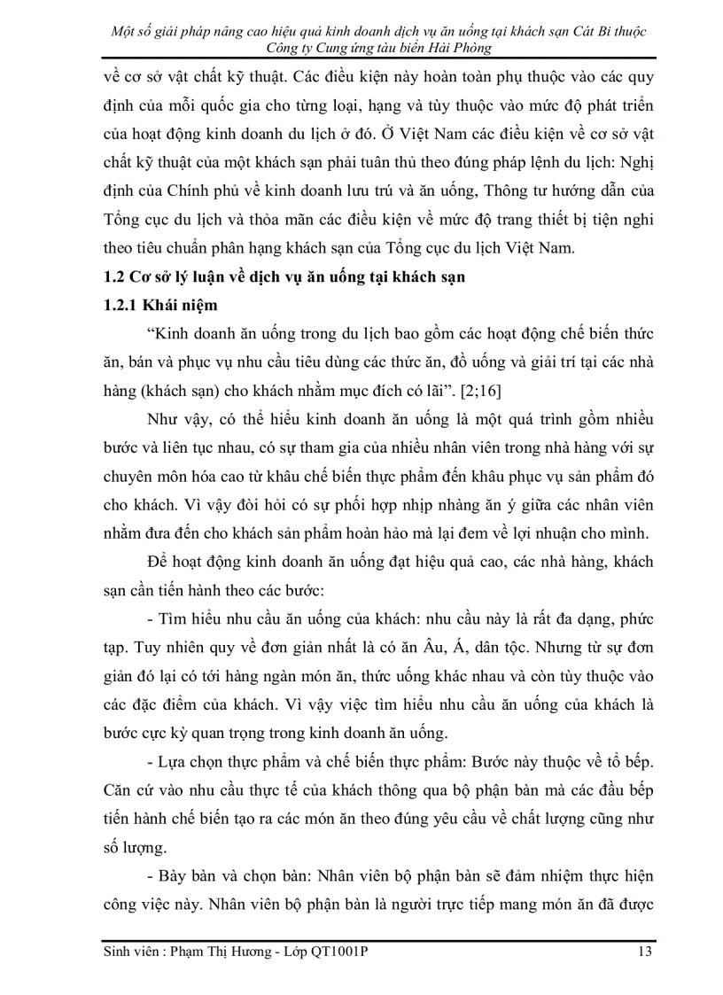 image for page Một số giải pháp nâng cao hiệu quả kinh doanh dịch vụ ăn uống tại khách sạn Cát Bi thuộc Công ty Cung ứng tàu biển Hải Phòng