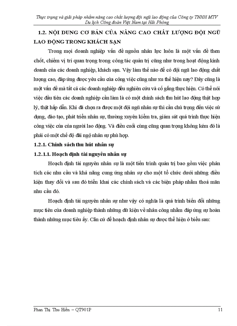image for page Thực trạng và giải pháp nhằm nâng cao chất lượng đội ngũ lao động của Công ty TNHH MTV Du lịch Công đoàn Việt Nam tại Hải Phòng