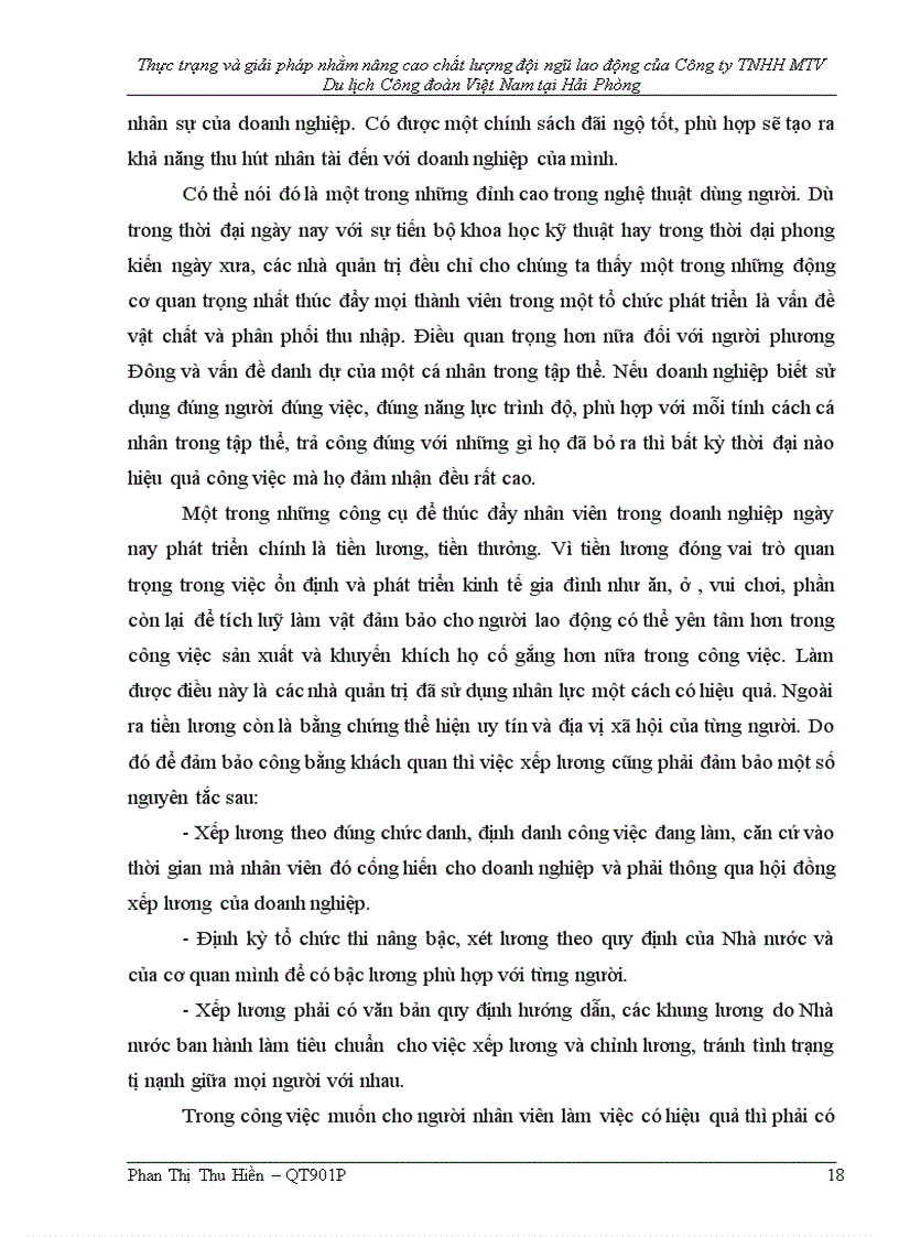 image for page Thực trạng và giải pháp nhằm nâng cao chất lượng đội ngũ lao động của Công ty TNHH MTV Du lịch Công đoàn Việt Nam tại Hải Phòng