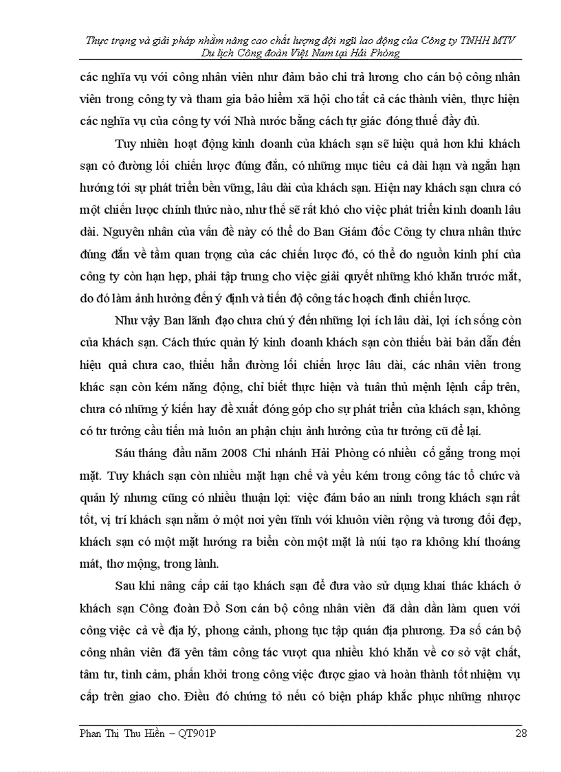 image for page Thực trạng và giải pháp nhằm nâng cao chất lượng đội ngũ lao động của Công ty TNHH MTV Du lịch Công đoàn Việt Nam tại Hải Phòng