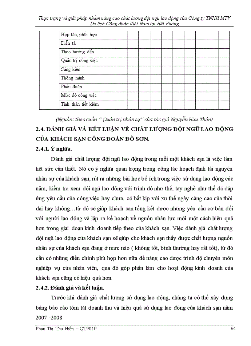 image for page Thực trạng và giải pháp nhằm nâng cao chất lượng đội ngũ lao động của Công ty TNHH MTV Du lịch Công đoàn Việt Nam tại Hải Phòng