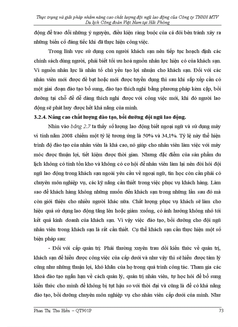 image for page Thực trạng và giải pháp nhằm nâng cao chất lượng đội ngũ lao động của Công ty TNHH MTV Du lịch Công đoàn Việt Nam tại Hải Phòng